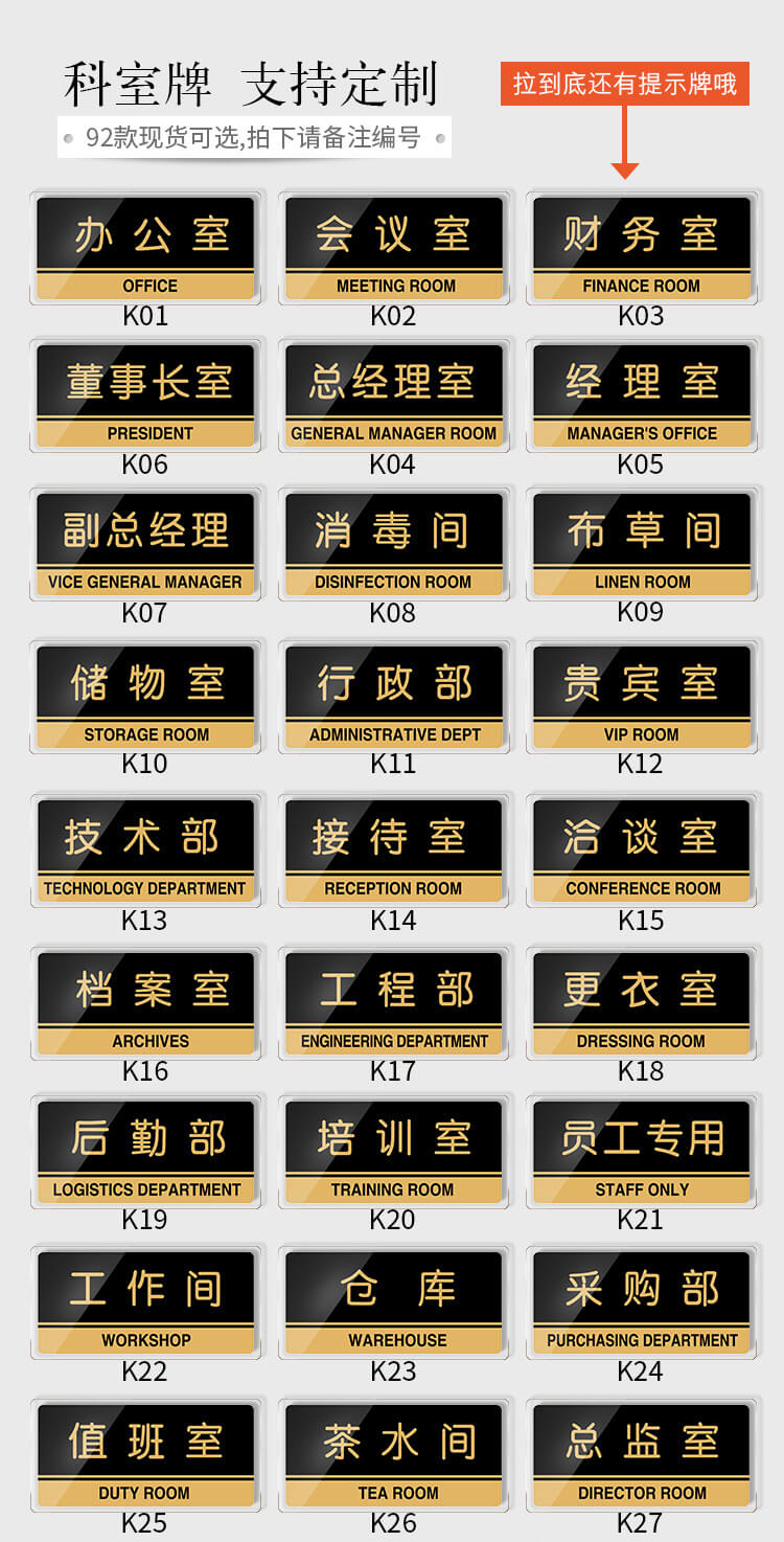 辦公室標(biāo)牌