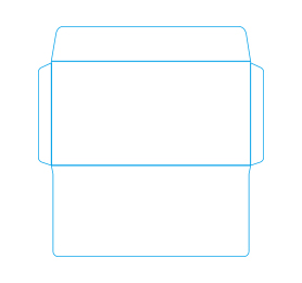 6號(hào)西式120x230x40mm平角